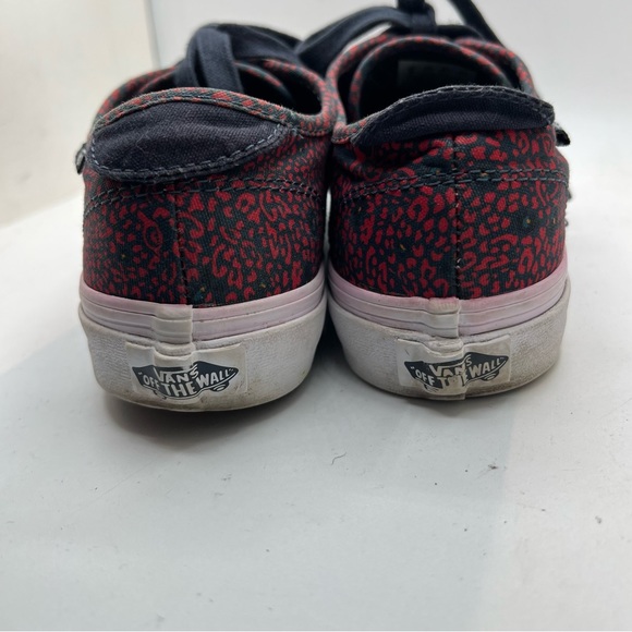 VANS Off The Wall Sz 8 Womens Blue Red Floral Shoes Lace Up Sneaker. - Picture 4 of 8